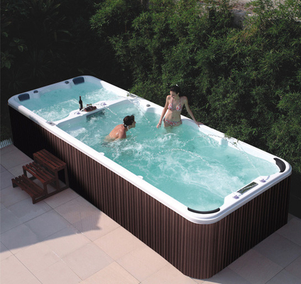 Ατελείωτοι υπαίθριοι 7 άνθρωποι Large Swimming Prefab Spa λιμνών διπλασιάζουν το φιλτράροντας σύστημα