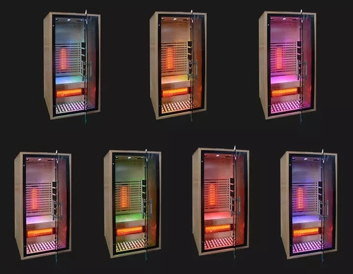 Μορφής δωματίων μακρινή Infrared Sauna Spa φινλανδική μίνι σάουνα για το μισό σώμα 100KG