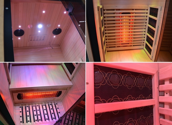 Μορφής δωματίων μακρινή Infrared Sauna Spa φινλανδική μίνι σάουνα για το μισό σώμα 100KG