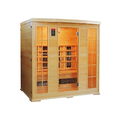 Prefab ξύλινο αλατισμένο δωμάτιο 4 γωνιών σάουνα ατμού προσώπων για το δωμάτιο ξενοδοχείου