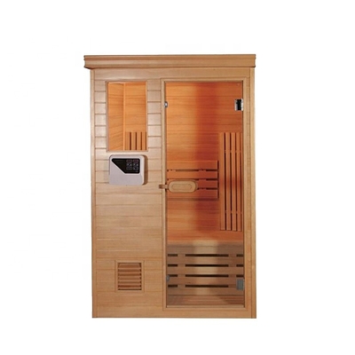 Prefab ξύλινο αλατισμένο δωμάτιο 4 γωνιών σάουνα ατμού προσώπων για το δωμάτιο ξενοδοχείου