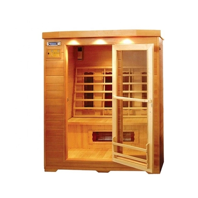 Prefab ξύλινο αλατισμένο δωμάτιο 4 γωνιών σάουνα ατμού προσώπων για το δωμάτιο ξενοδοχείου