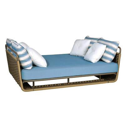 Υφαμένο αργόσχολοι σχοινί Daybed ήλιων λιμνών επίπλων Patio ελεύθερου χρόνου υπαίθριο